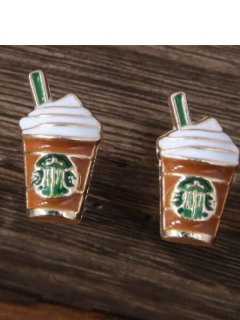 Coffee cup Earrings Stainless Steel 14K plated